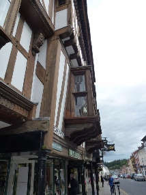 Tudor facade photographed in Ludlow.  