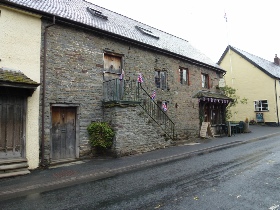 A street in the village of Clun.