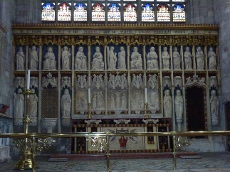 The altar in St Laourence, Ludlow.